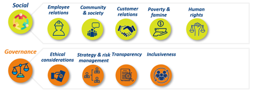 Figure 9 - Social Score and Governance Score composition